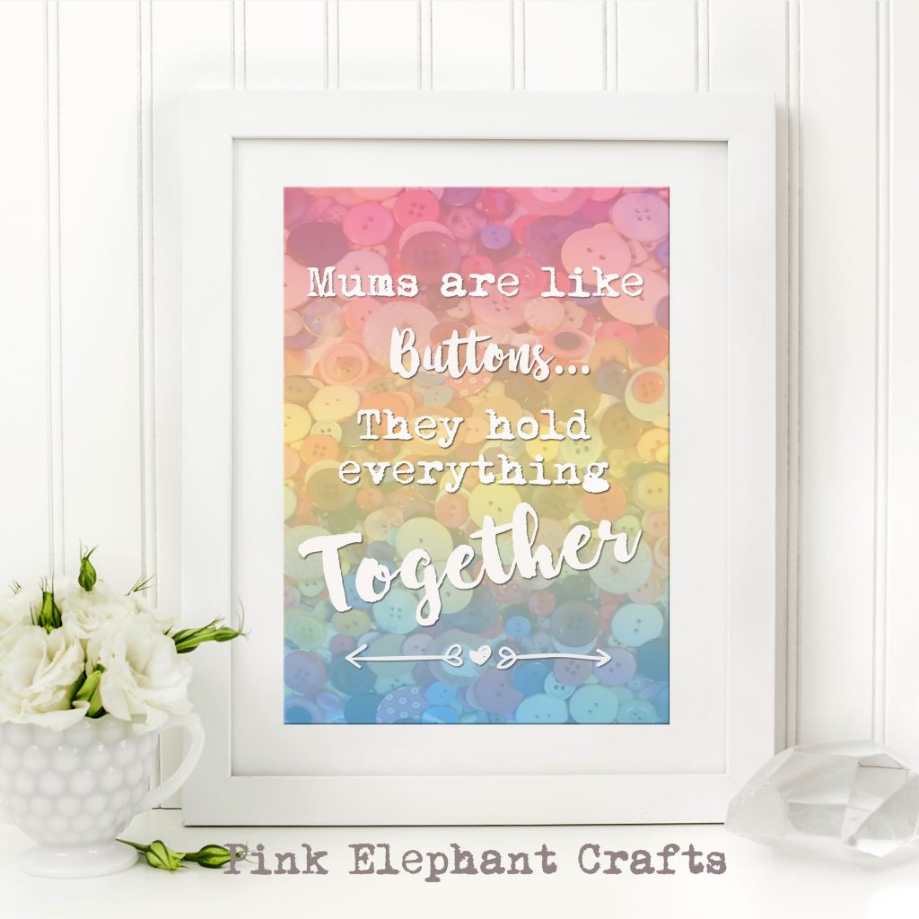 free mothers day printable for framing or cards