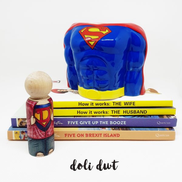 fathers day gift, gifts for dad, gifts for him, gift for husband, anniversary gift, wedding gift, superhero gifts, personalised peg doll