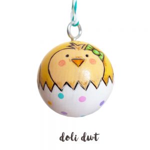 easter chick bauble, easter gift without chocolate, easter tree decoration