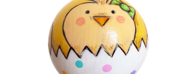 easter chick bauble, easter gift without chocolate, easter tree decoration