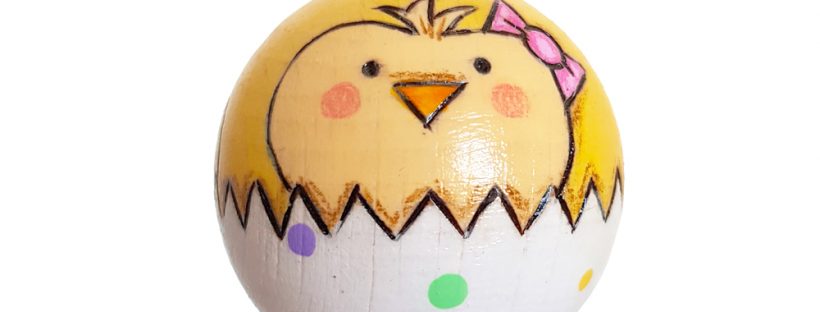 Easter chick bauble, Easter gift without chocolate, Easter tree decoration