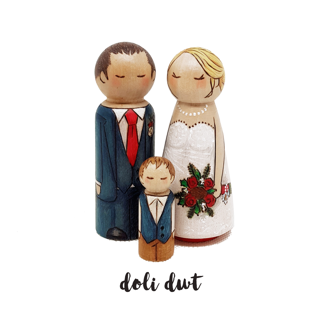 personalised wedding cake topper, wooden cake topper, bride and groom cake topper, wedding gifts, unique wedding gifts, personalised cake topper, bride and groom peg dolls